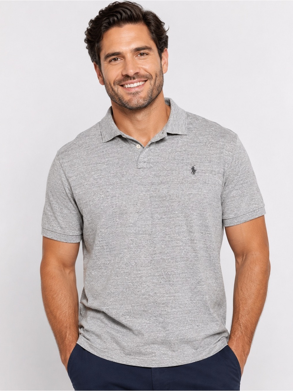 Polo Ralph Lauren Mens
Classic Fit Polo Shirt Sz.XXL Dark Gray Heather
Logo